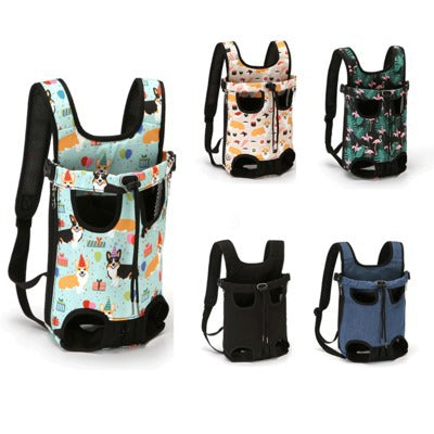 Adjustable pet chest carrier bag