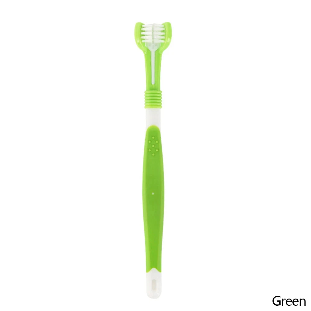 Triple-Head Pet Toothbrush