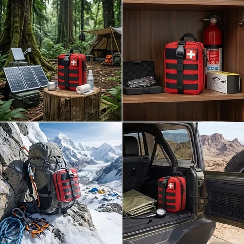 379PCS First Aid Kit Professional Emergency Medical Kit Portable First Aid Supplies for Home Car Camping Travel Outdoor