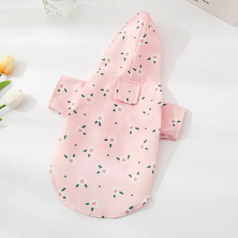 Reversible Dog Raincoat with Hood