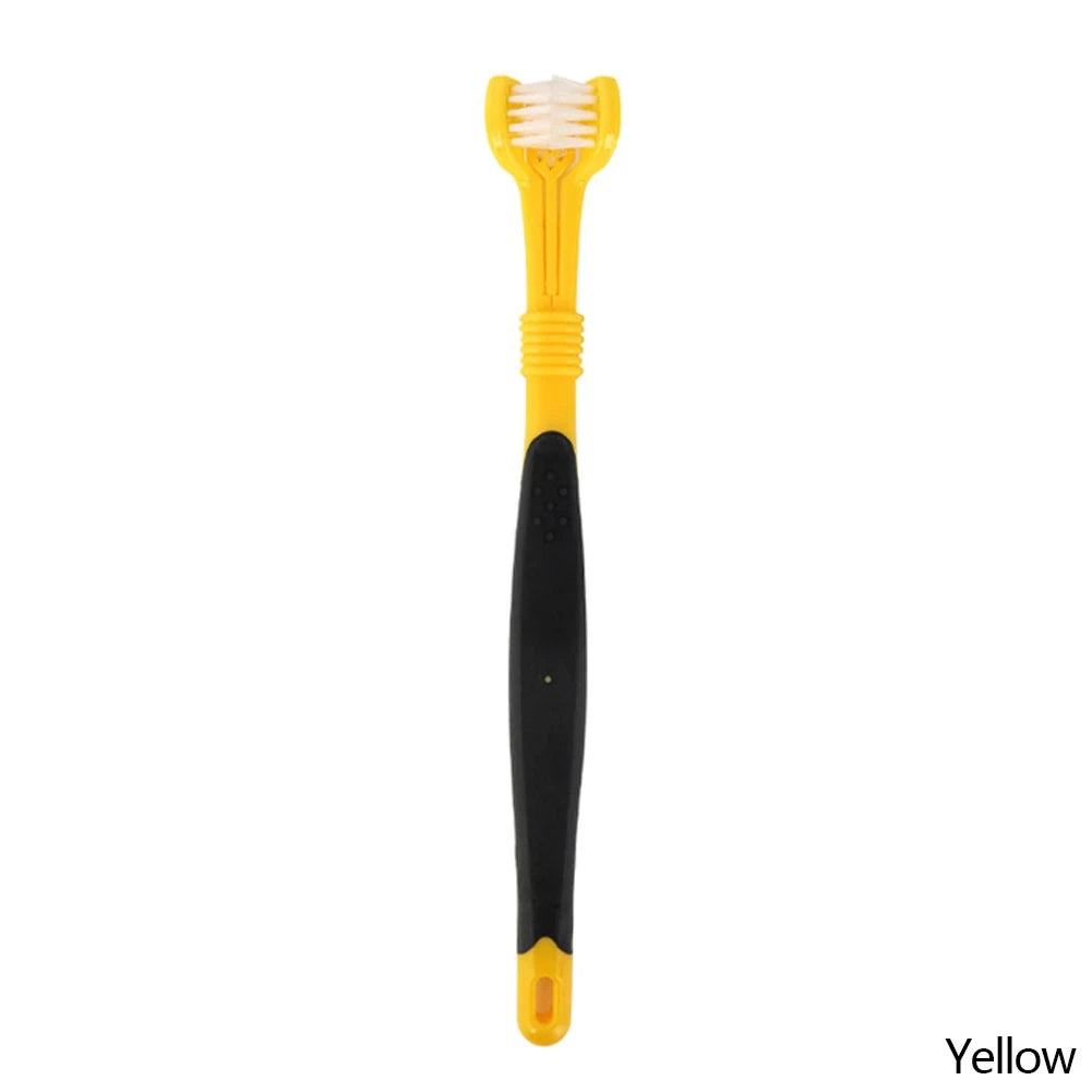 Triple-Head Pet Toothbrush
