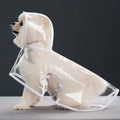 Clear Hooded Dog Raincoat