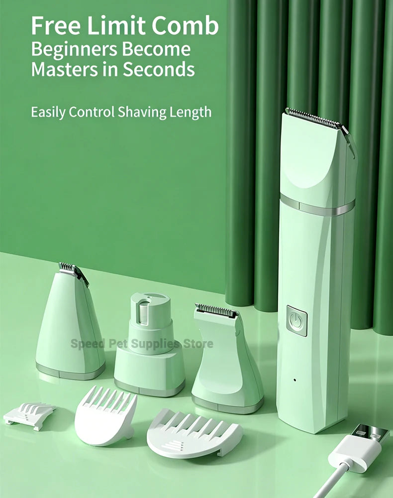 4-in-1 Cordless Pet Grooming Kit