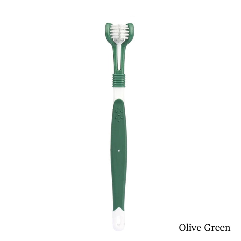 Triple-Head Pet Toothbrush