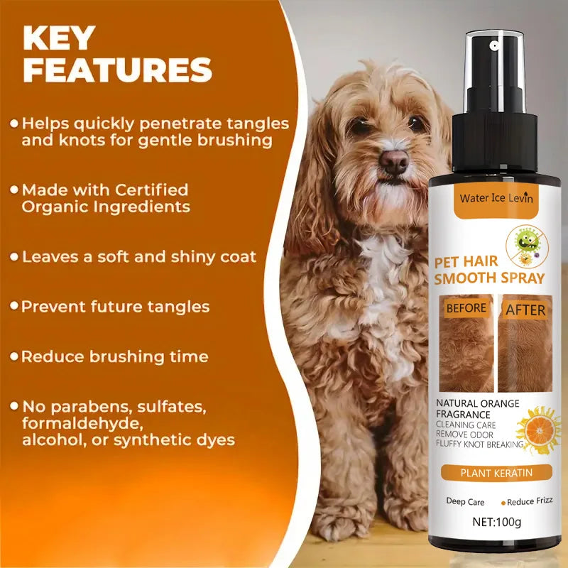 Coat Smoothing Spray for Dogs & Cats