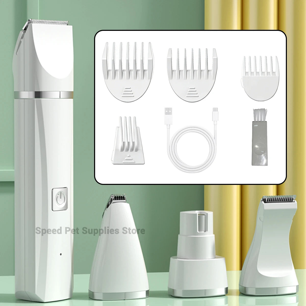 4-in-1 Cordless Pet Grooming Kit