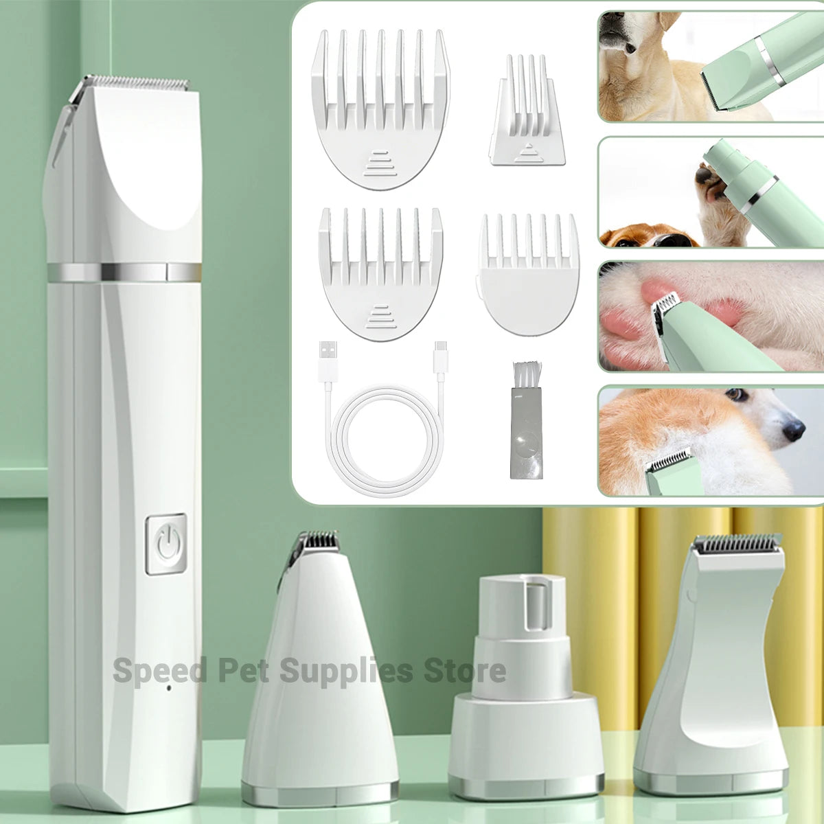 4-in-1 Cordless Pet Grooming Kit