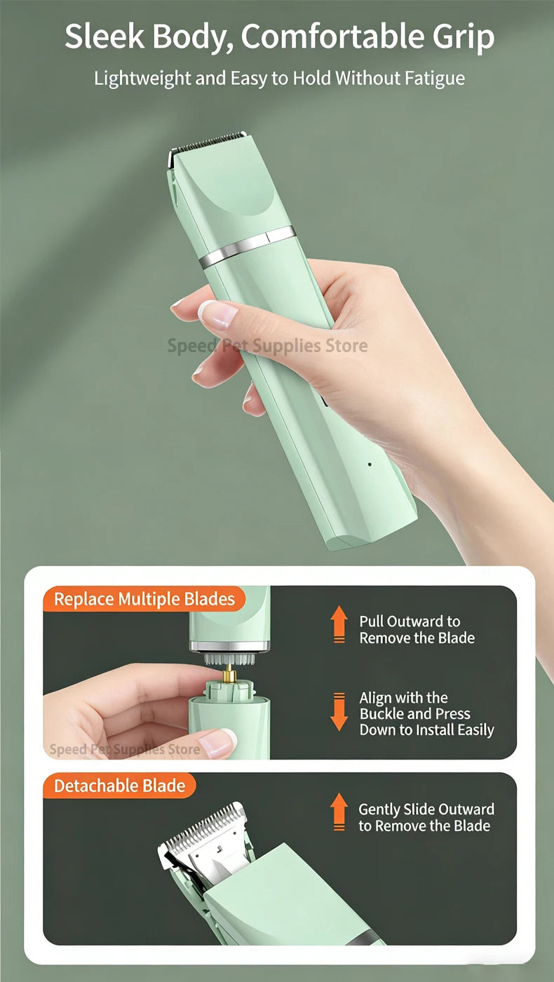 4-in-1 Cordless Pet Grooming Kit