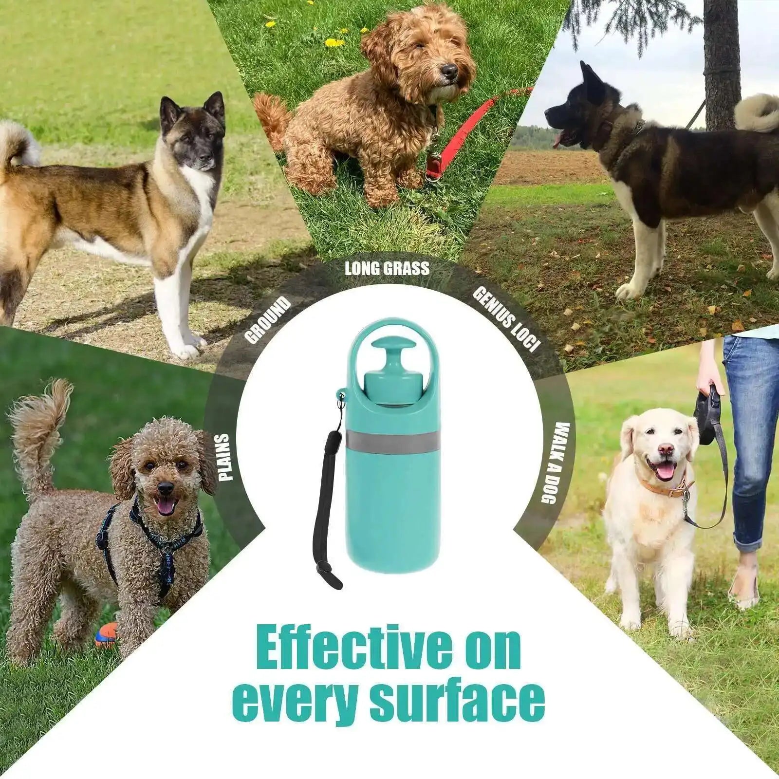 No-Touch Dog Poop Scooper with Bag Dispenser