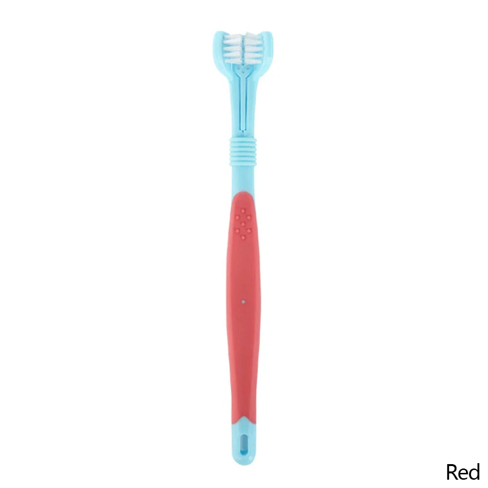 Triple-Head Pet Toothbrush