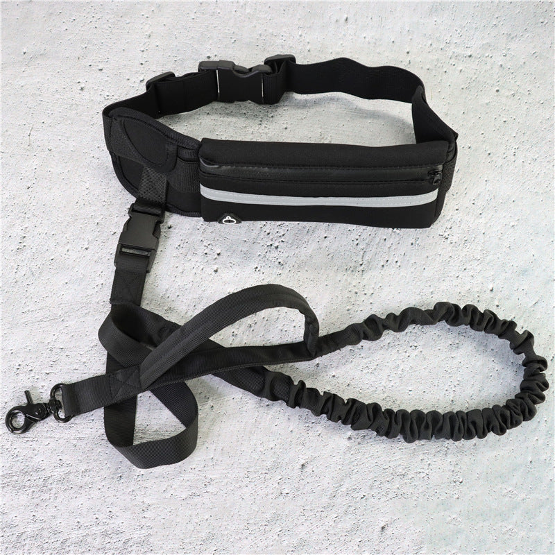Hands-free dog leash and running belt