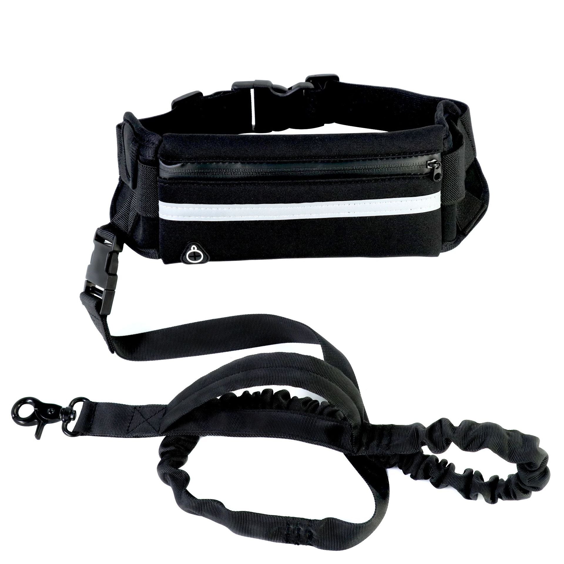Adjustable hands-free dog leash belt